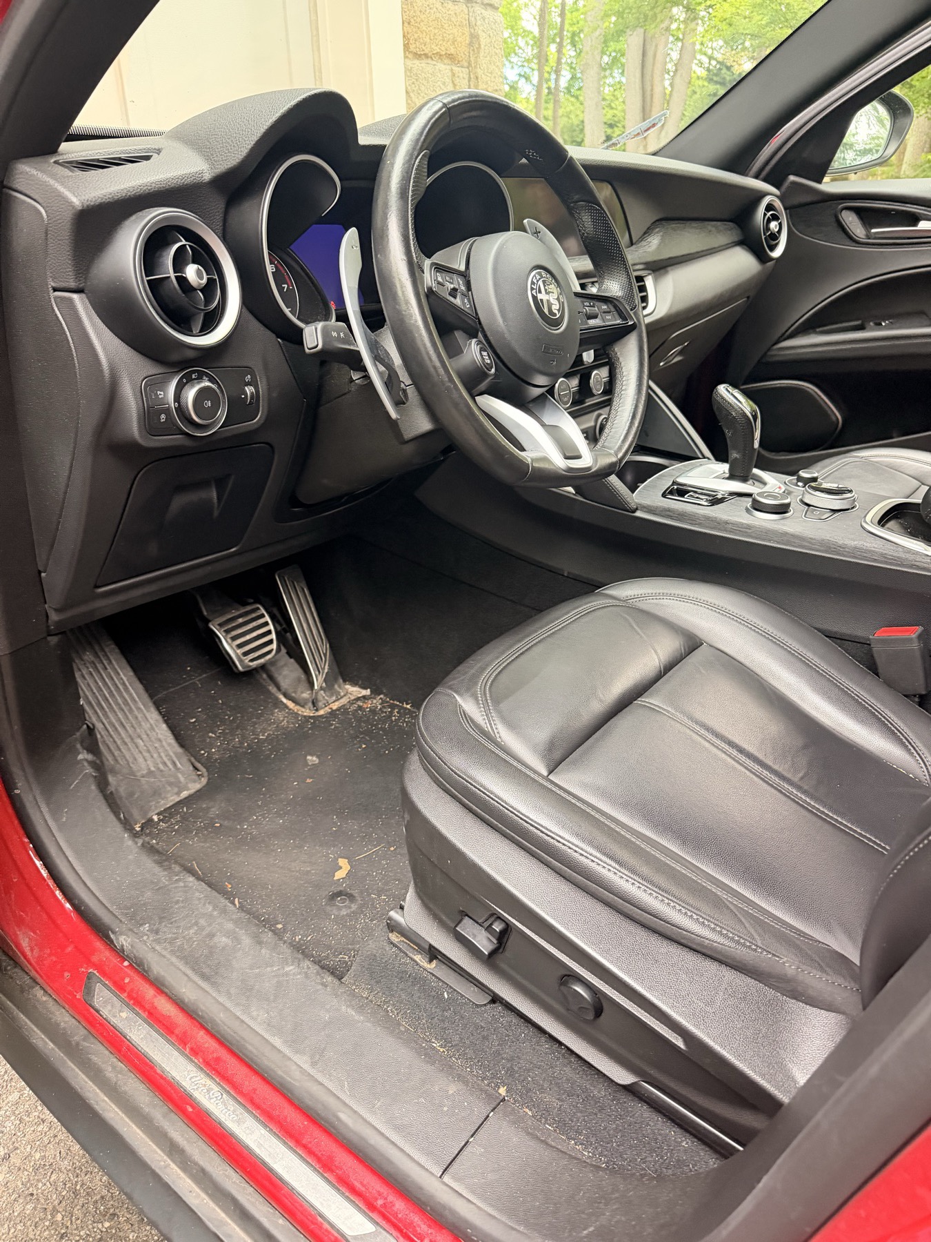 The same Alfa Romeo cabin before work began